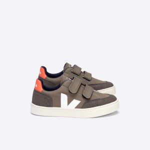 Kids' Veja V-12 V-12 Grey Brown / Orange | 9580-PDIJY