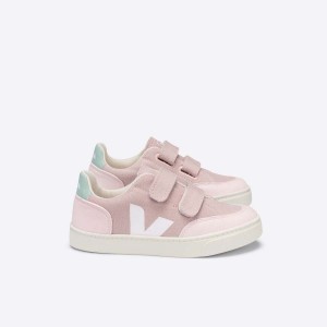 Kids' Veja V-12 V-12 Pink / Turquoise | 1245-VZCQD