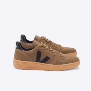 Men's Veja V-10 V-10 Brown / Black | 3908-KJBHD