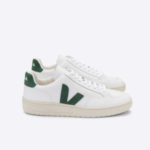 Men's Veja V-12 V-12 White / Green | 3106-LCWUY