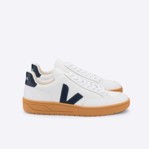 Women's Veja V-12 V-12 White / Black | 9124-QHUCB