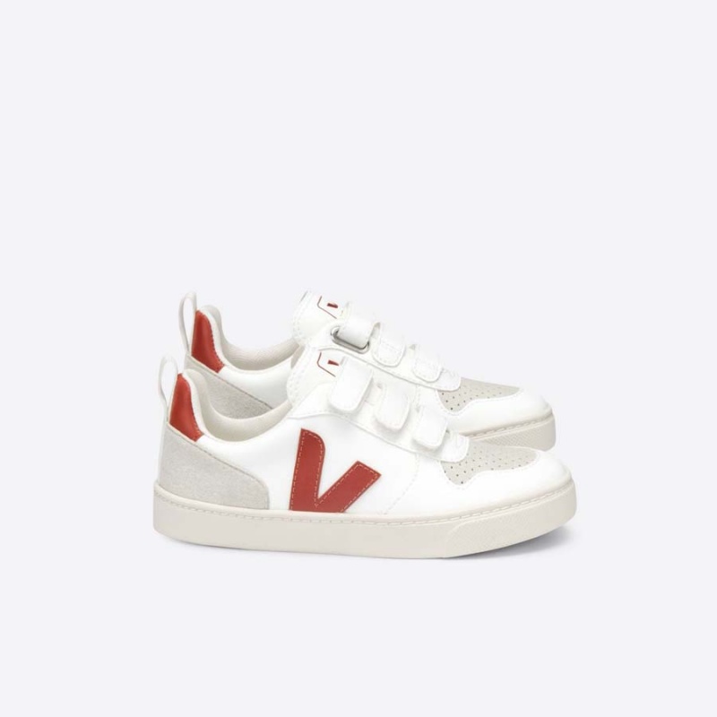 Kids\' Veja V-10 V-10 White / Red | 1670-DTFYZ