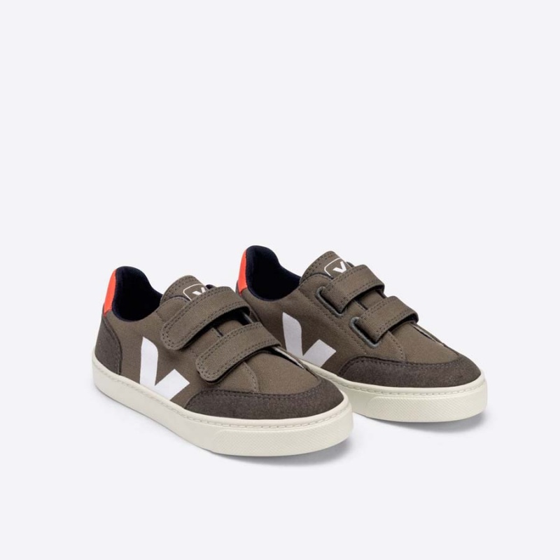 Kids' Veja V-12 V-12 Grey Brown / Orange | 9580-PDIJY