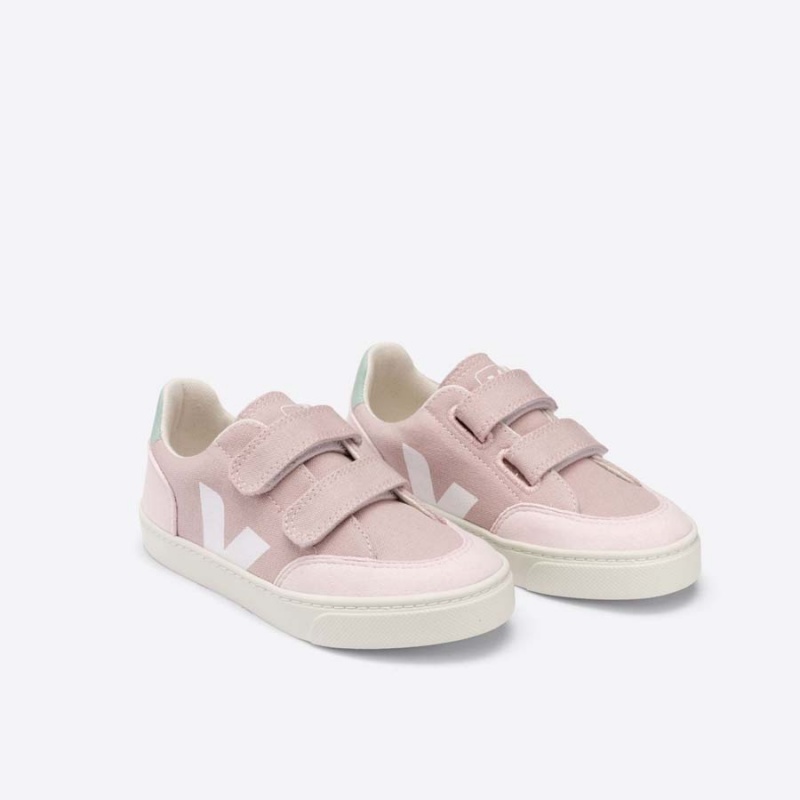 Kids' Veja V-12 V-12 Pink / Turquoise | 1245-VZCQD