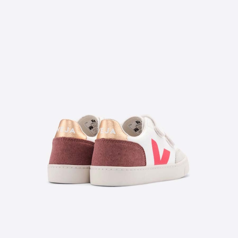 Kids' Veja V-12 V-12 White / Burgundy / Gold | 2953-BZXSH