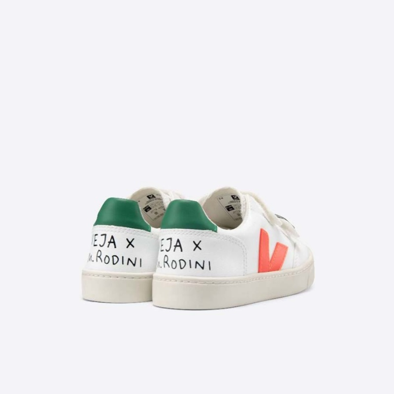 Kids' Veja V-12 V-12 White / Green | 3712-XMZGL