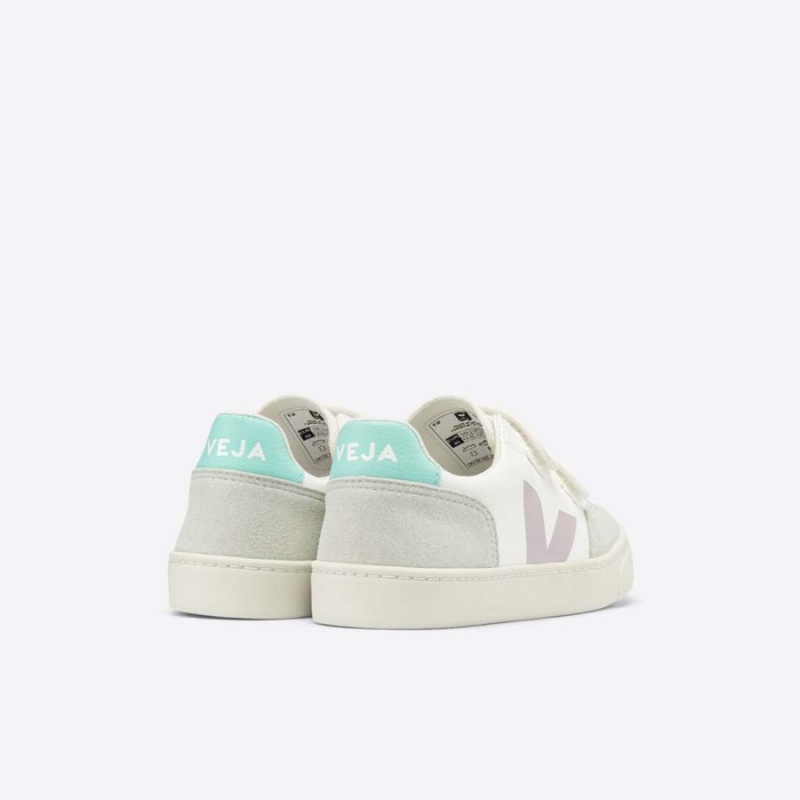 Kids' Veja V-12 V-12 White / Turquoise | 7591-GZKME