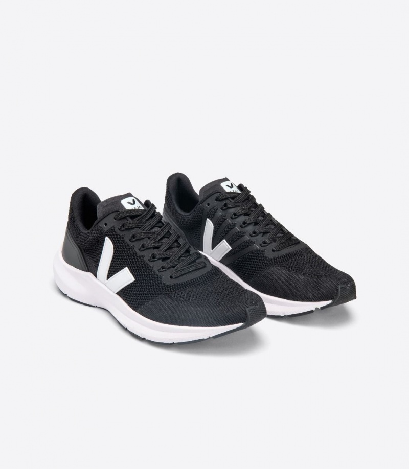 Men's Veja Marlin V-knit Black/White | 2038-OQWHF