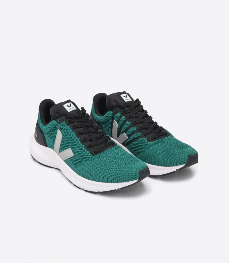 Men's Veja Marlin V-knit Green/Gray | 9680-YTAOG