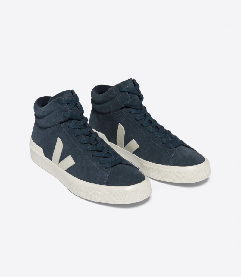 Men's Veja Minotaur Suede Navy Blue | 7453-QDVEK