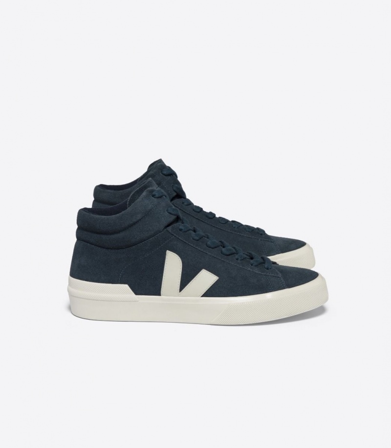 Men\'s Veja Minotaur Suede Navy Blue | 7453-QDVEK