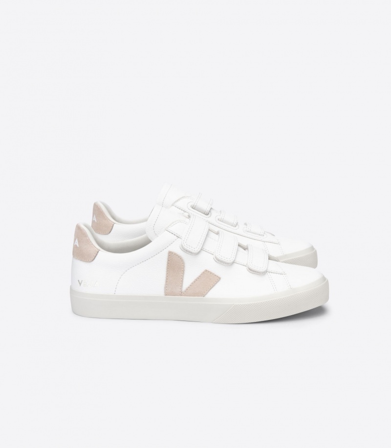 Men\'s Veja Recife Chromefree Leather White | 3607-DRJOE