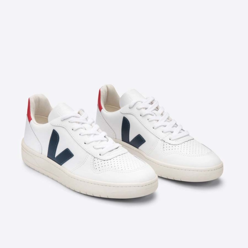 Men's Veja V-10 V-10 White / Red | 7954-PWTCU