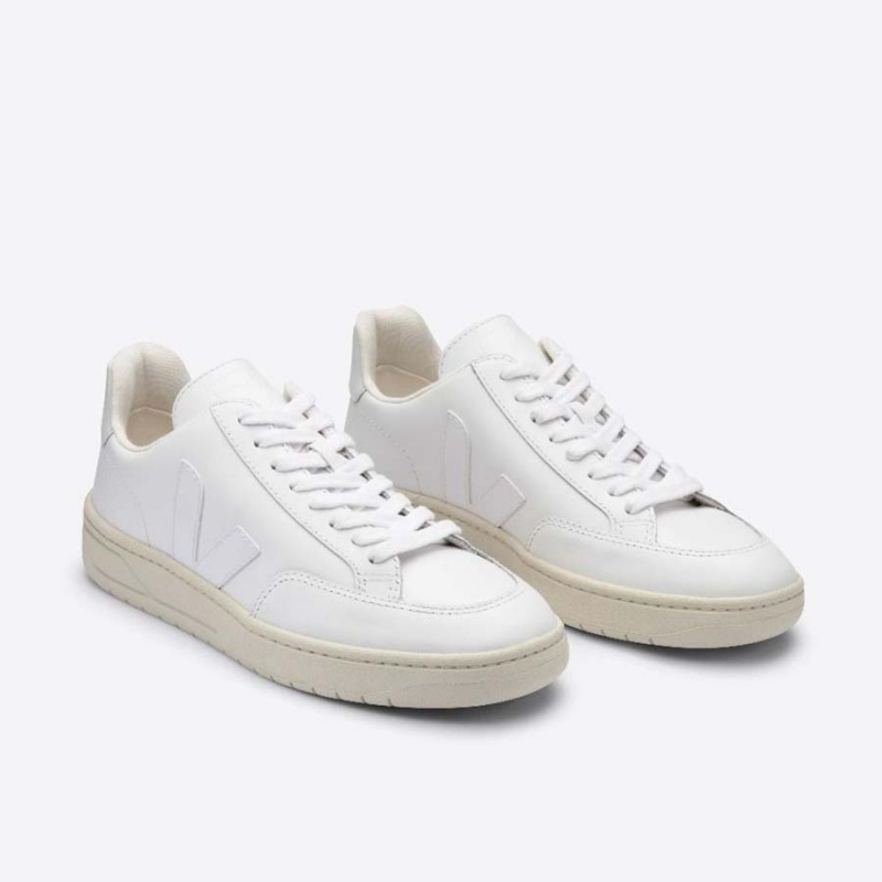 Men's Veja V-12 V-12 White | 0398-FLPQE