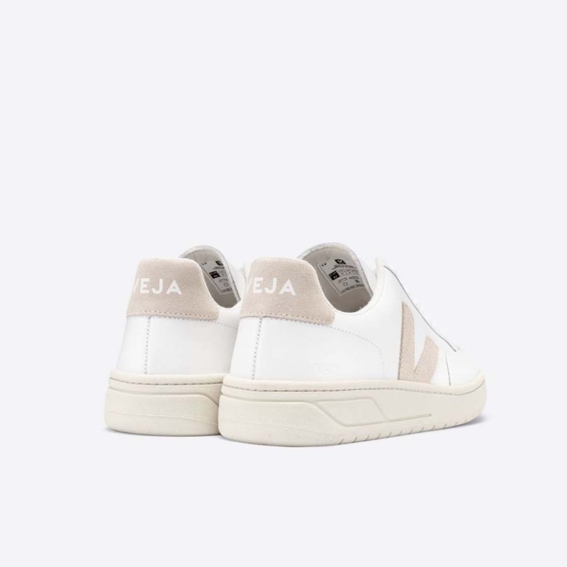 Men's Veja V-12 V-12 White / Beige | 1345-ZWQKG