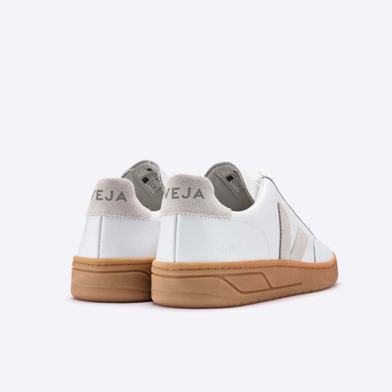 Men's Veja V-12 V-12 White / Beige | 6289-QNXPC