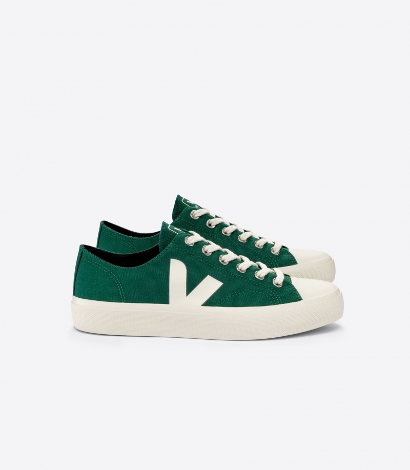 Men\'s Veja Wata II Low Canvas Greece | 2715-NRFWP