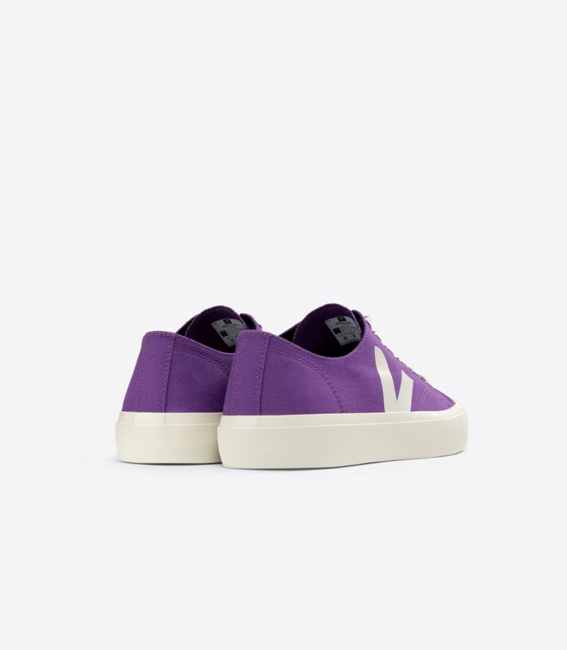 Men's Veja Wata II Low Canvas Purple | 4678-FSWRJ