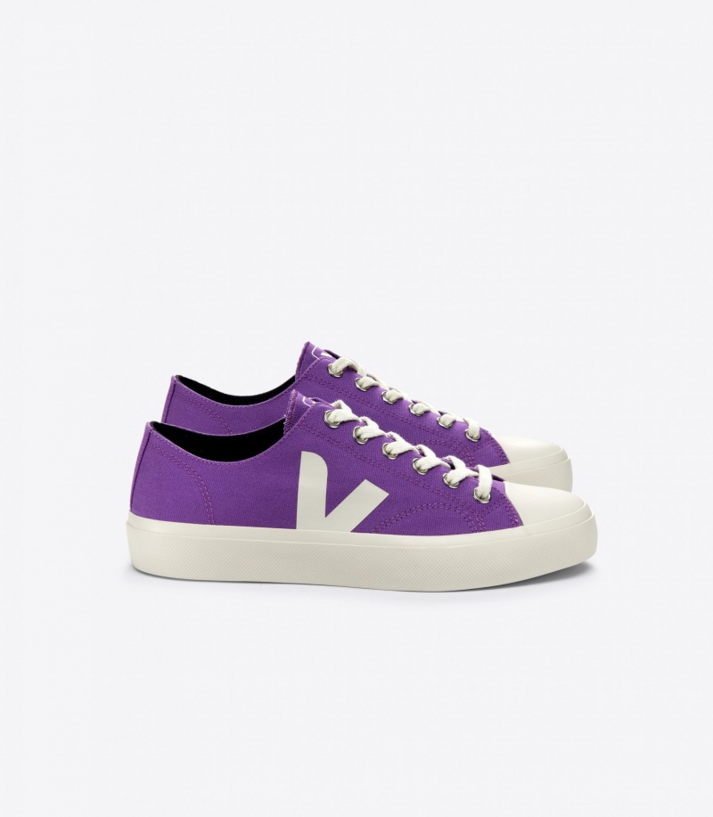 Men\'s Veja Wata II Low Canvas Purple | 4678-FSWRJ