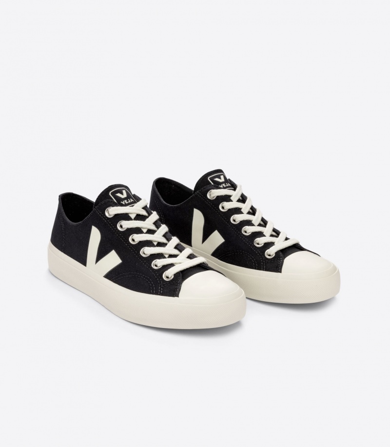 Men's Veja Wata II Low Ripstop Black | 8673-NFPSJ