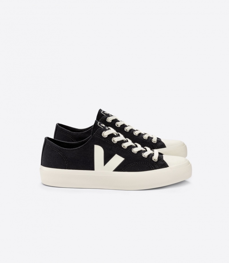 Men\'s Veja Wata II Low Ripstop Black | 8673-NFPSJ