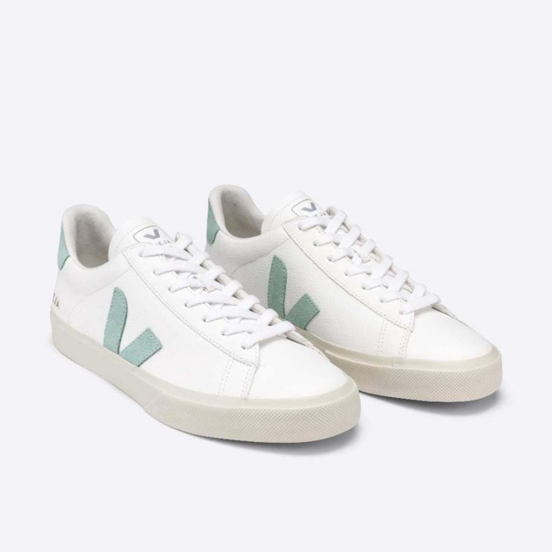 Women's Veja Campo Campo White / Turquoise | 7815-YEMNF