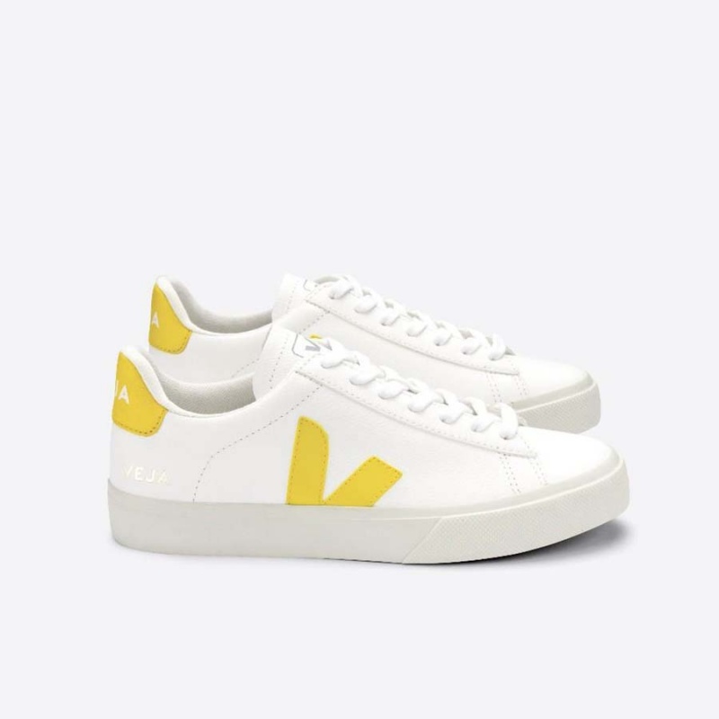 Women\'s Veja Campo Campo White / Yellow | 1649-LGUAK