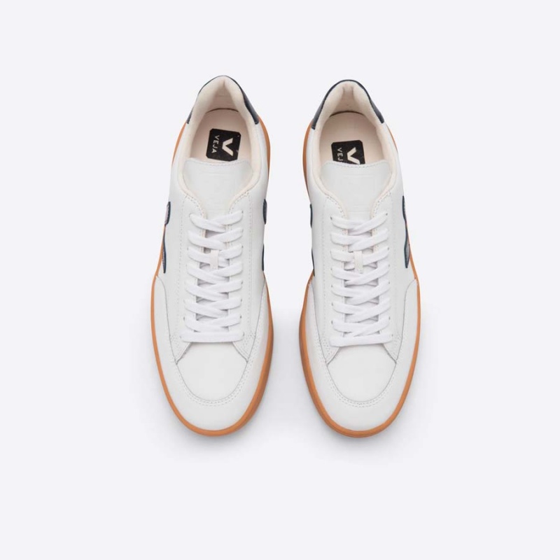 Women's Veja V-12 V-12 White / Black | 9124-QHUCB