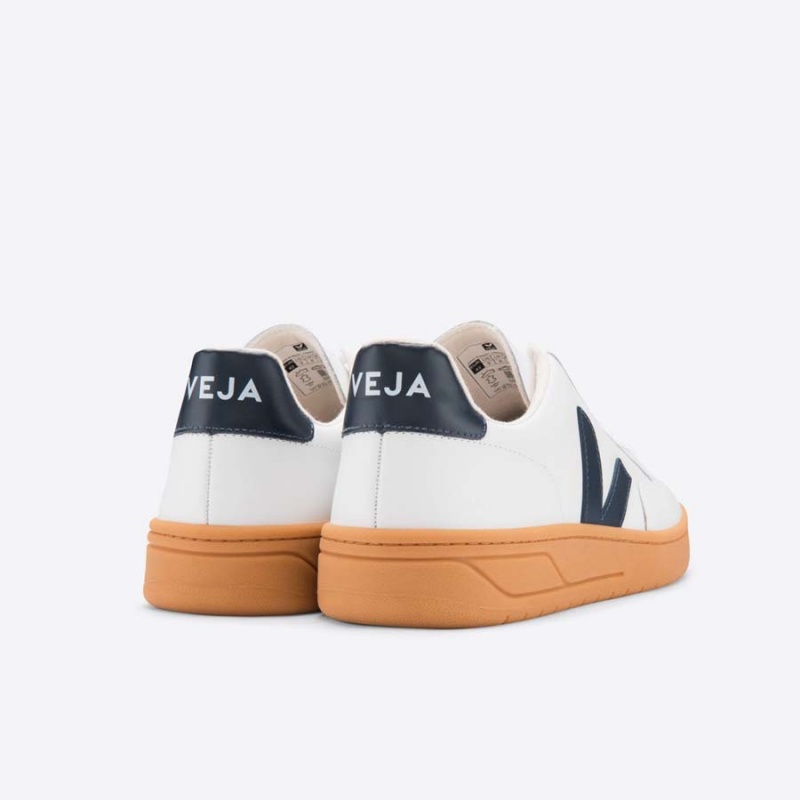 Women's Veja V-12 V-12 White / Black | 9124-QHUCB