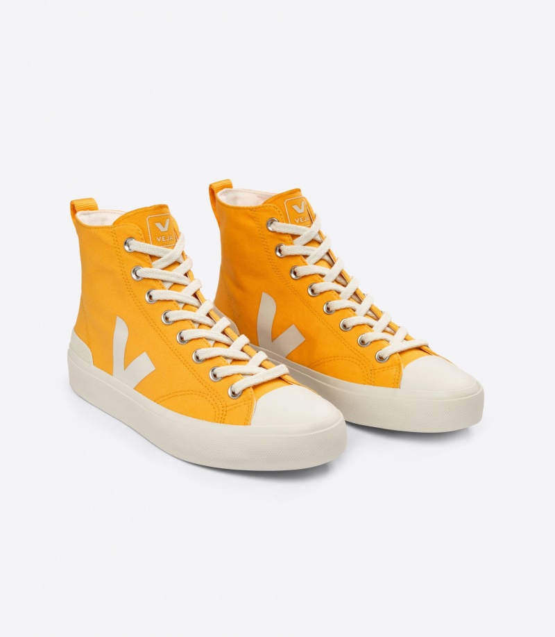 Women's Veja Wata II Canvas Yellow | 2634-LBVZY