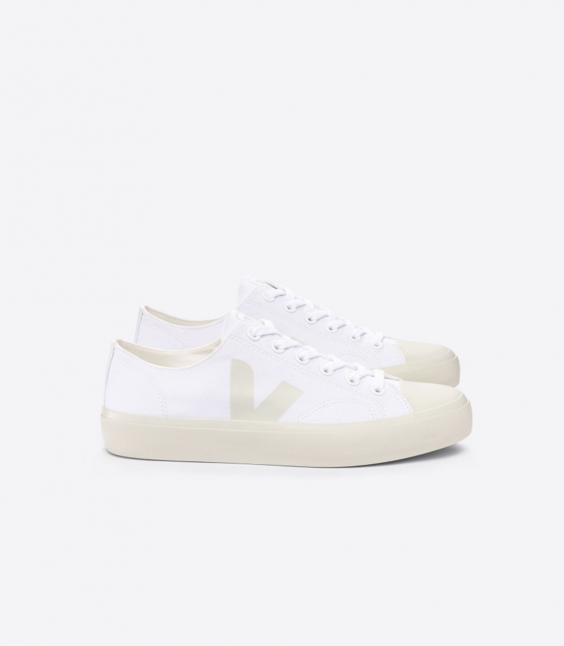 Women\'s Veja Wata II Low Canvas White | 8975-BOSUW